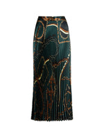 Marc Cain Pleated Skirt with Chain Print