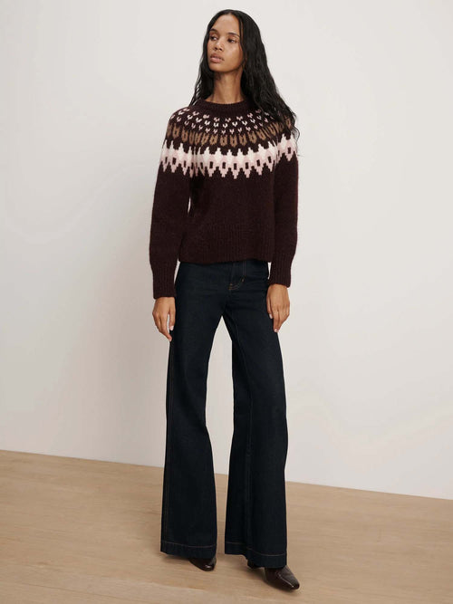 Veronica Beard Anne Fairisle Pullover