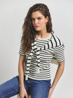 Derek Lam 10 Crosby Twain Short Sleeve Pre-Styled Sweater