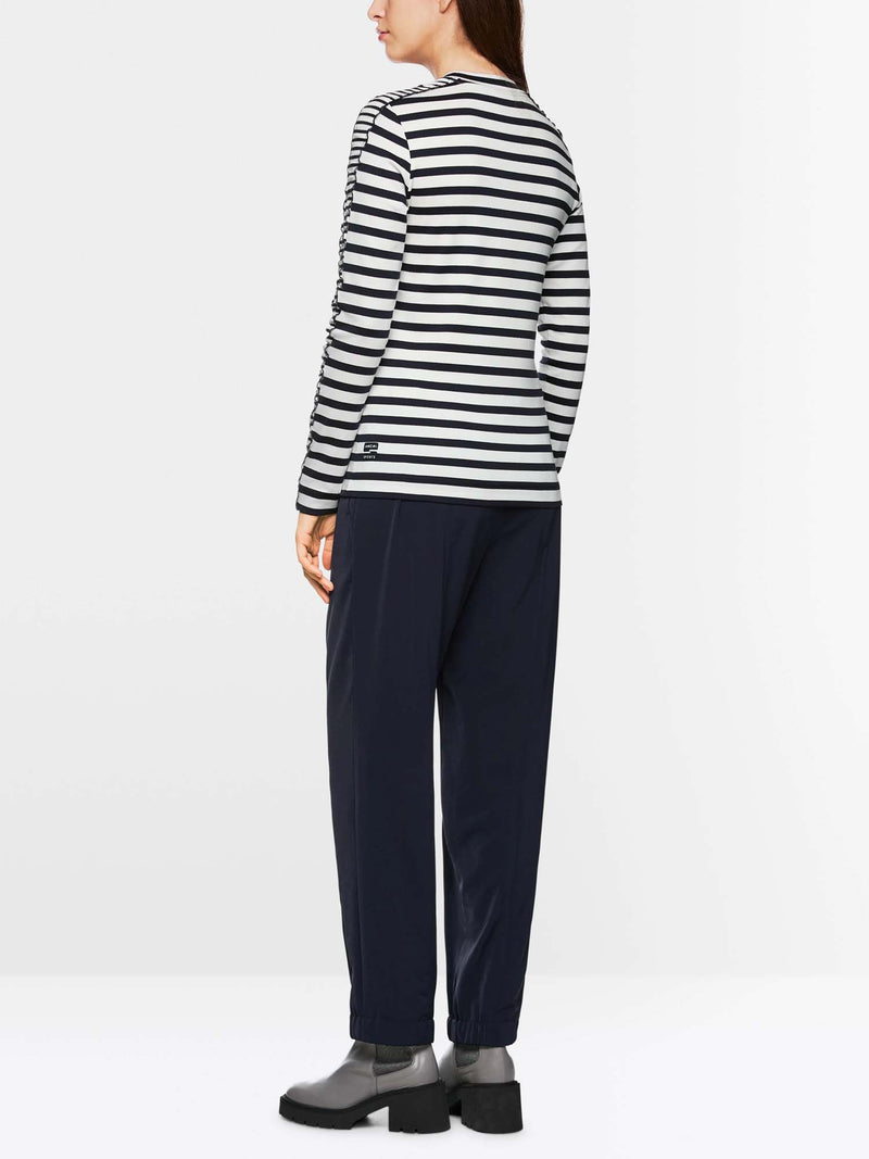 Marc Cain Sports Maritime Long Sleeve Stripe Top