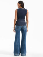 Veronica Beard Nickleby Belted Peplum Top