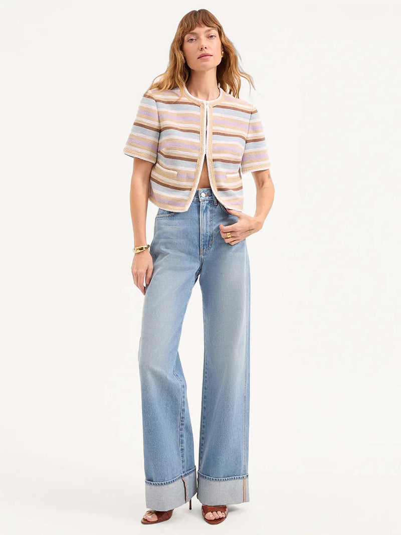 Veronica Beard Wyatt Short-Sleeve Jacket