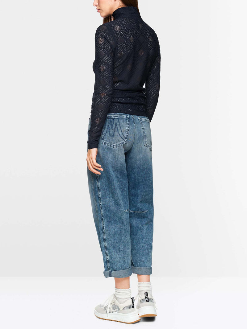 Marc Cain Sports Logo Lace Top