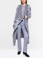 Marc Cain Knitted Coat with Waterfall Collar
