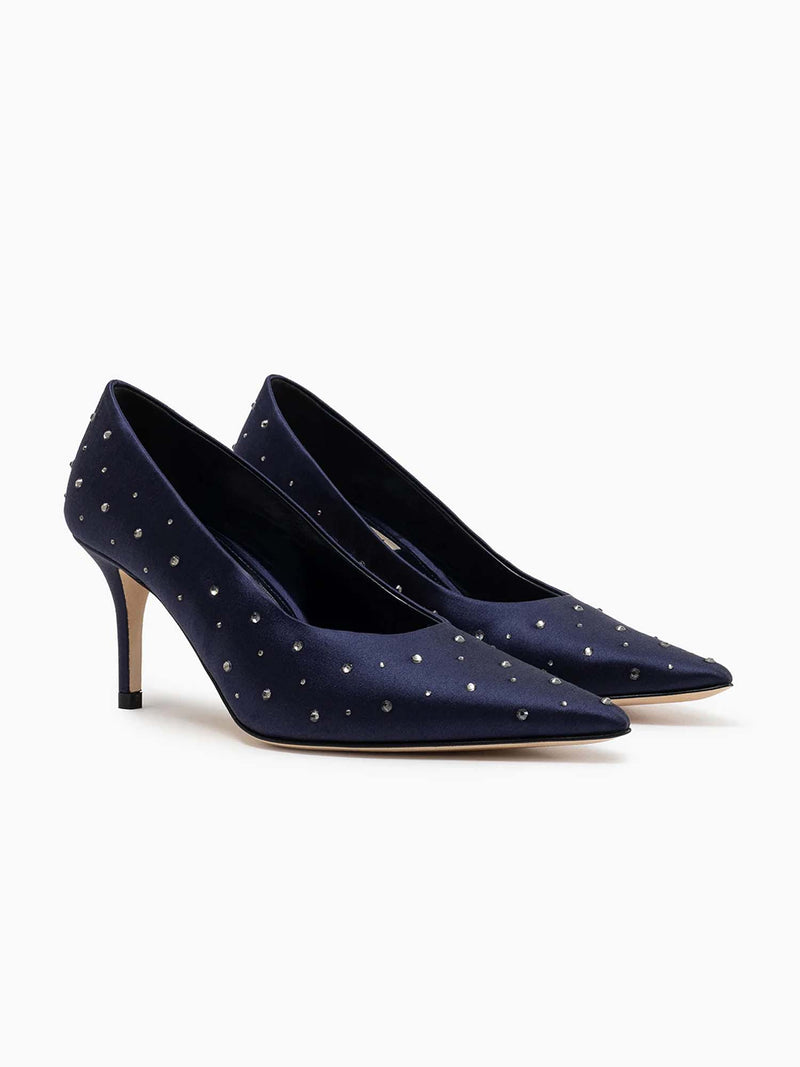 Arteana Sanremo 75 Pump in Satin &amp; Crystals