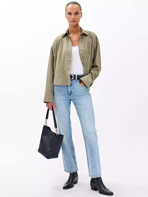 Rag &amp; Bone Martha Poplin Striped Shirt
