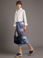 Max Mara Weekend Nuevo Printed Silk Skirt