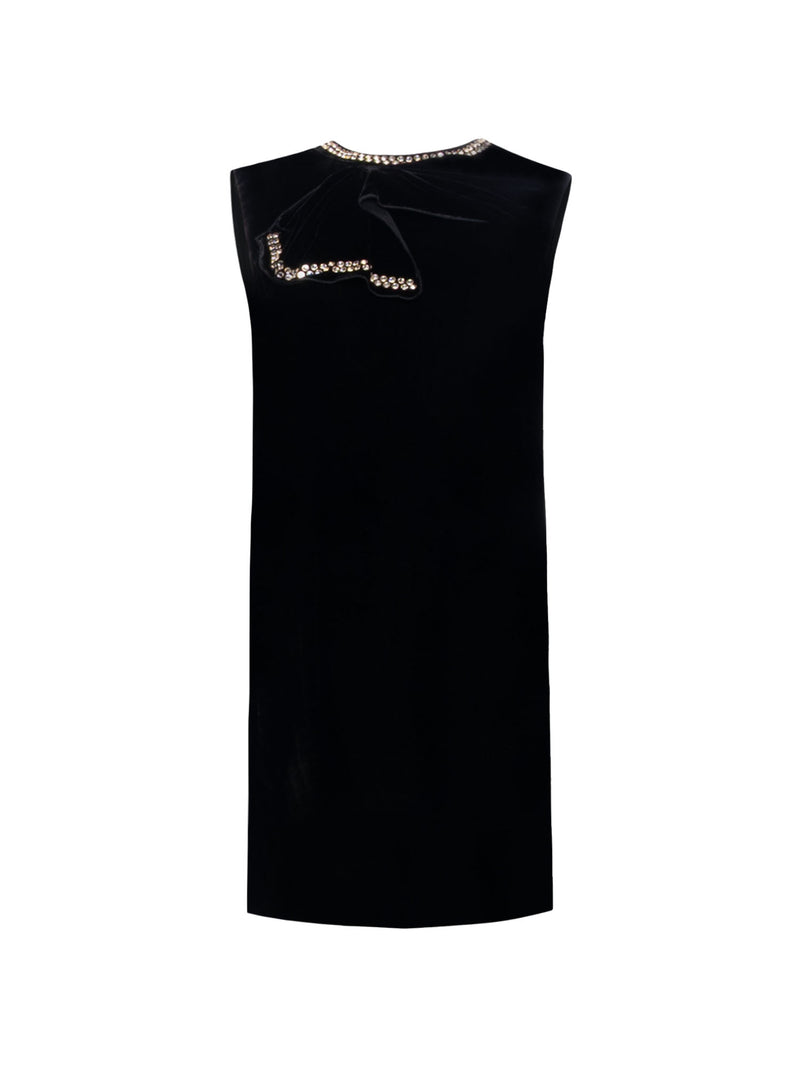 N&deg;21 Embellished Velvet Sleeveless Dress