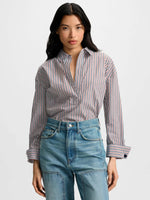 Veronica Beard Draymond Striped Shirt