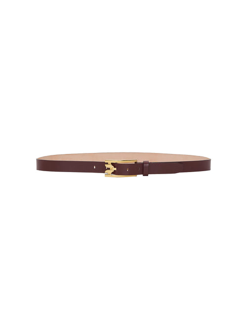 Victoria Beckham Regular Pin- Buckle Belt in Smooth Leather