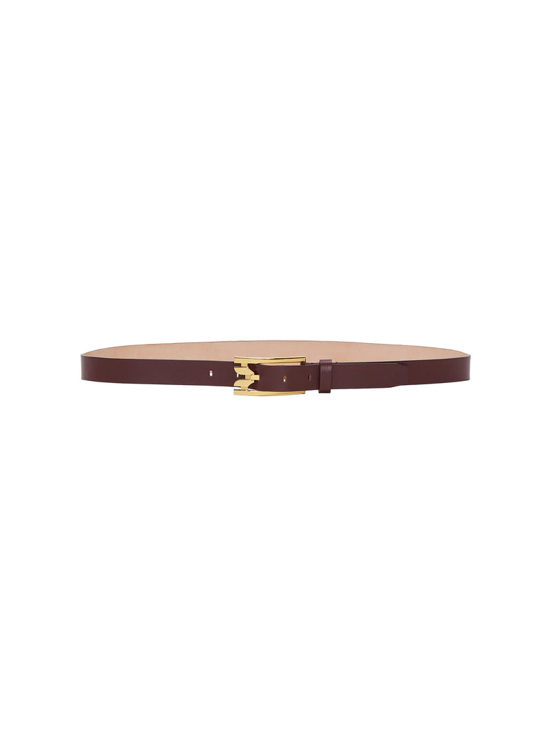 Victoria Beckham Regular Pin- Buckle Belt in Smooth Leather