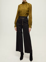 Veronica Beard Alyssa Silk Turtleneck Blouse