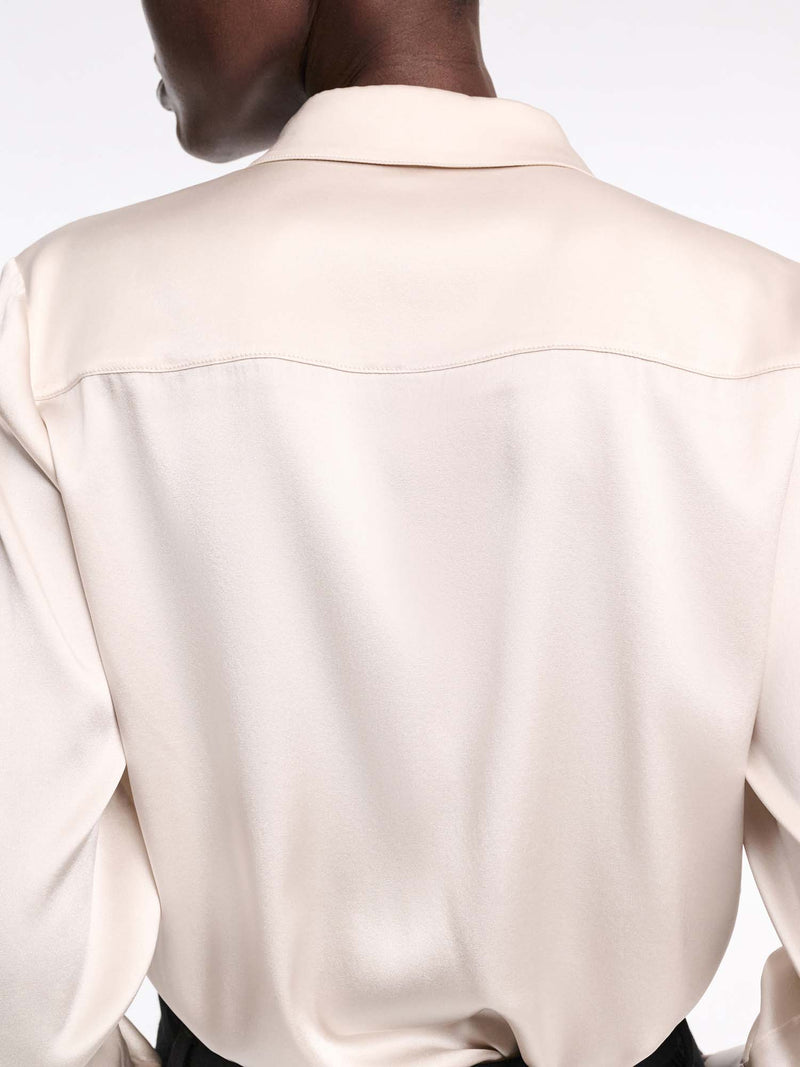 Dorothee Schumacher Sense of Shine Silk Satin Blouse