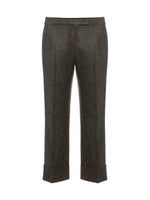 QL2 Maura Z Cropped Straight Pants with Cuff