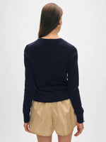 White + Warren Shrunken Classic Cashmere Crewneck