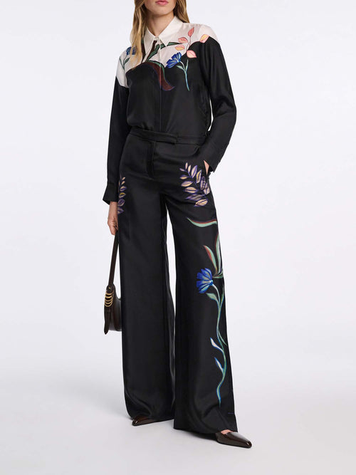 Dorothee Schumacher Seductive Bloom Silk Twill Blouse