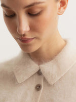 Iris Von Arnim Elyn Brushed Cashmere Cardigan