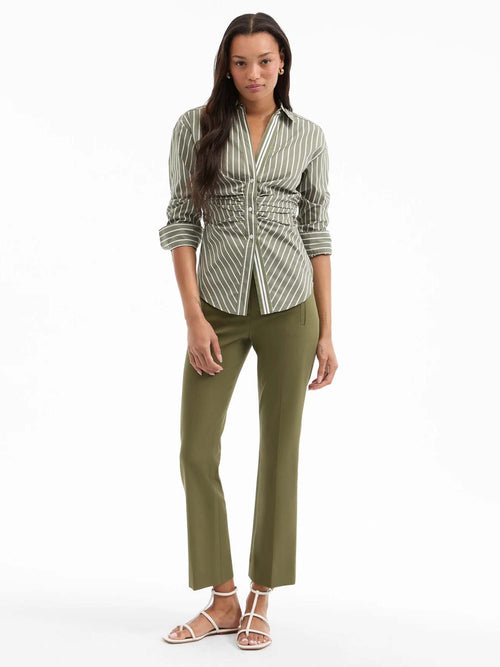 Veronica Beard Devra Striped Button-Down Shirt
