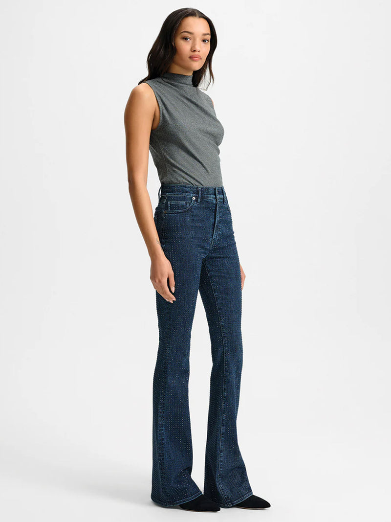 Veronica Beard Mylie Mock-Neck Tank Top