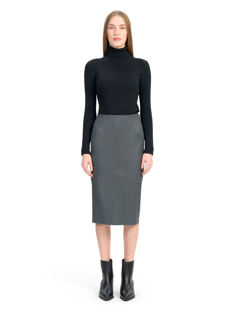DESA Matte Stretch Leather Skirt