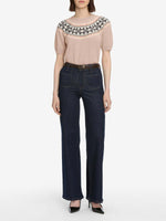 Frame The Short Sleeve Fairisle Sweater