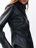 Rag &amp; Bone Leah Faux Leather Shirt