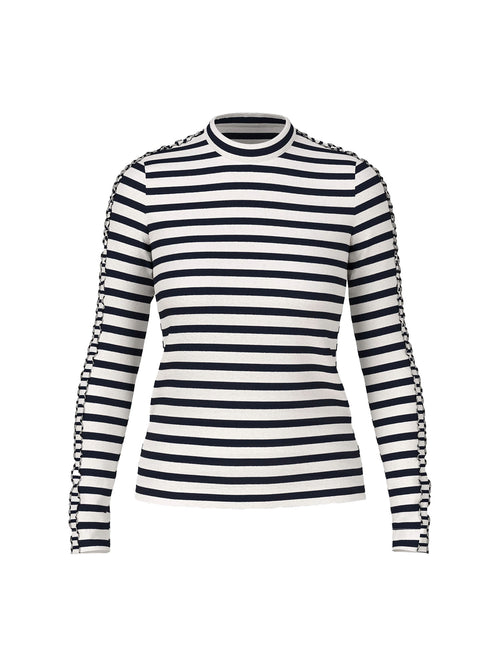 Marc Cain Sports Maritime Long Sleeve Stripe Top