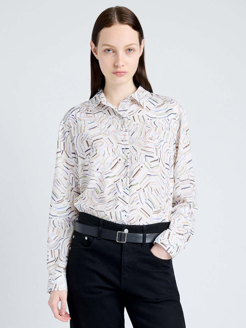 Proenza Schouler Eve Printed Blouse
