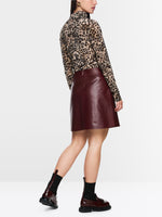 Marc Cain Leather Mini Skirt