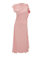Victoria Beckham Drape Sleeve Midi Dress