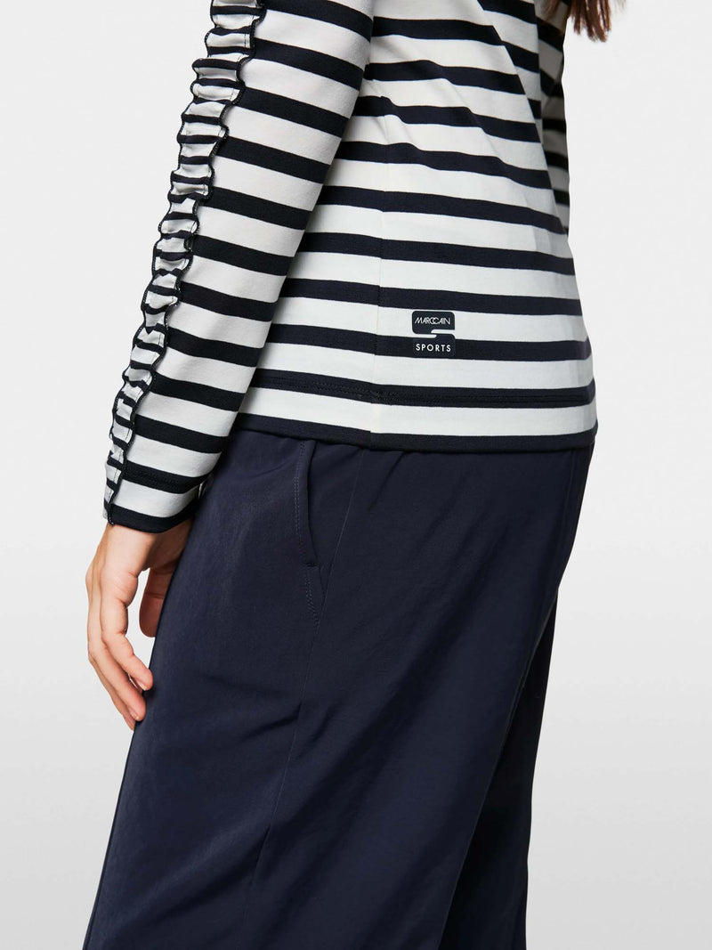 Marc Cain Sports Maritime Long Sleeve Stripe Top