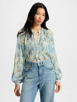 Veronica Beard Fennel Pleated Blouse