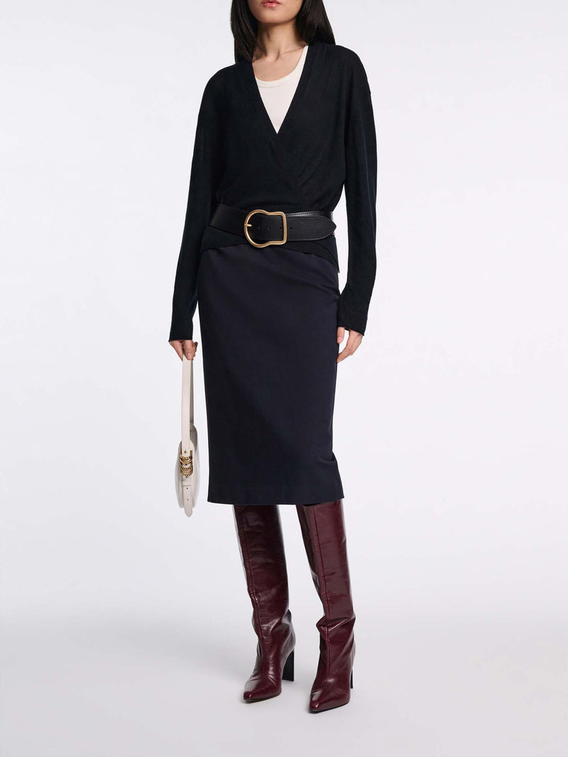 Dorothee Schumacher Emotional Essense Pencil Skirt in Punto Milano