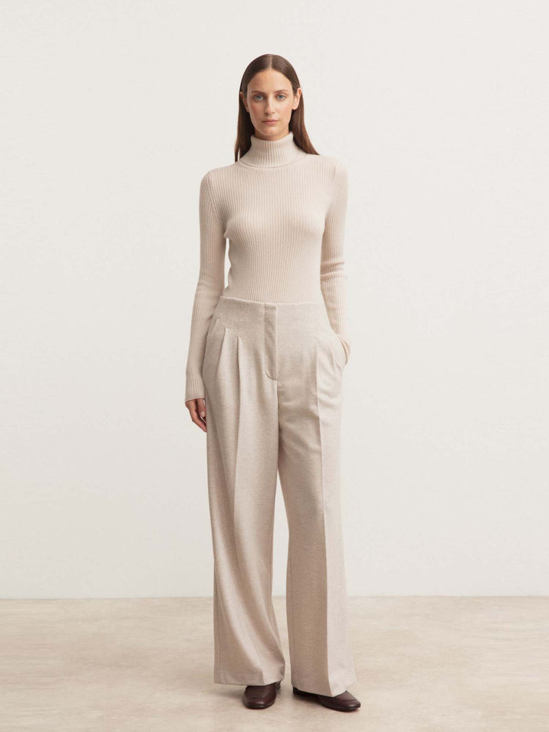 Iris Von Arnim Lainie Pleated Trousers