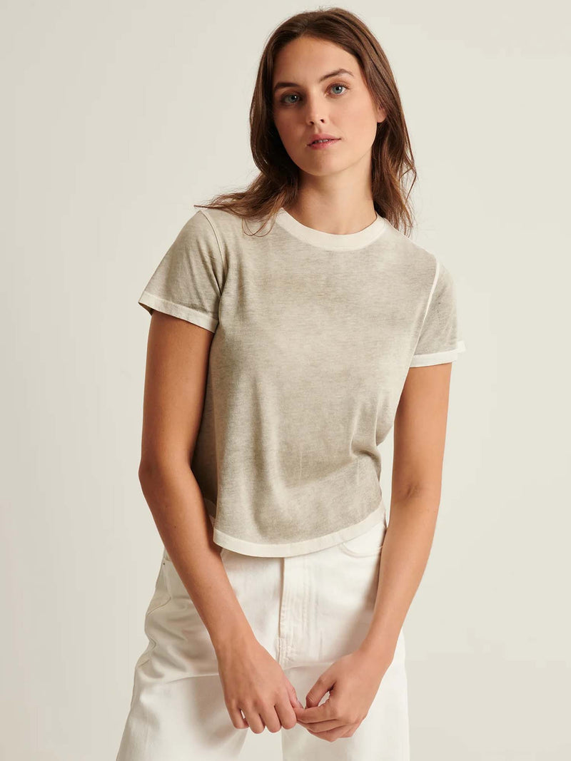 Patrick Assaraf Classic Reverse Spray Baby Tee