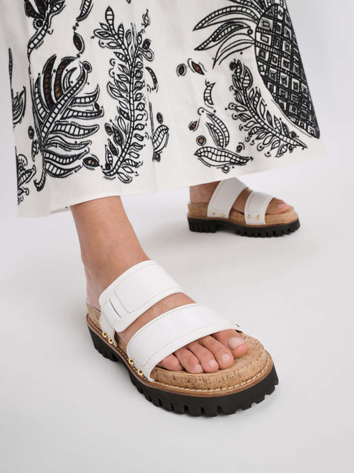 Dorothee Schumacher Cork Contrast Sporty Sandals