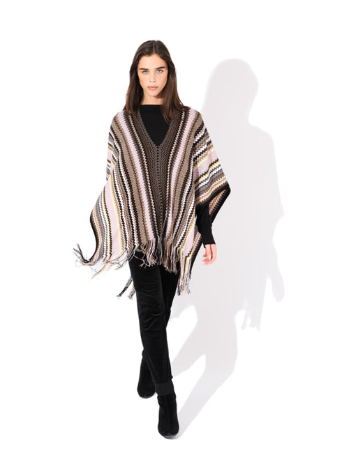 Missoni Poncho with Zigzag Details