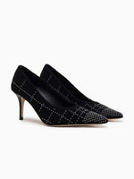 Arteana Perla 75 Tweed Pump with Pearl Embellishment