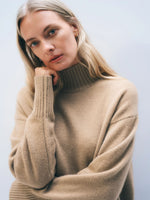 White + Warren Cashmere Oversized Standneck