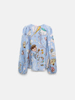Dorothee Schumacher Floral Power Printed Linen Blouse