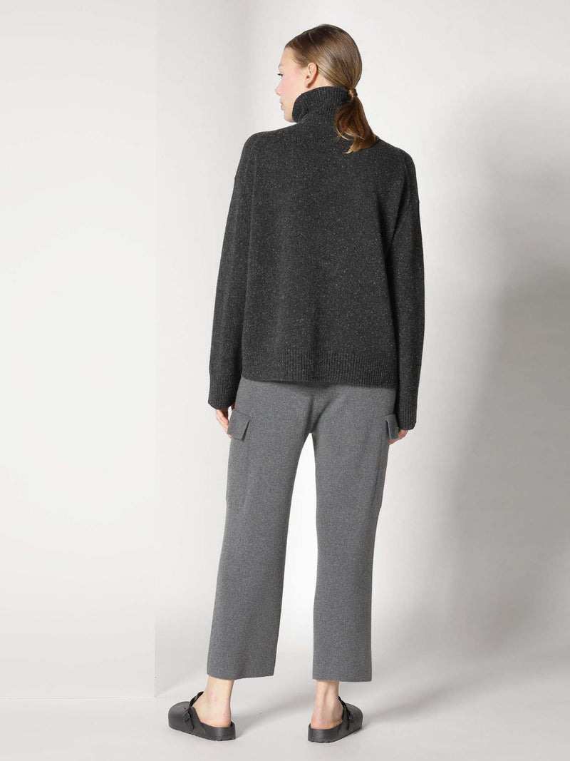 Sminfinity Tweed Turtleneck Jumper