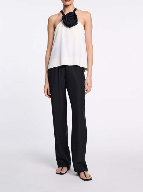 Dorothee Schumacher Sense of Shine Satin Drawstring Pants