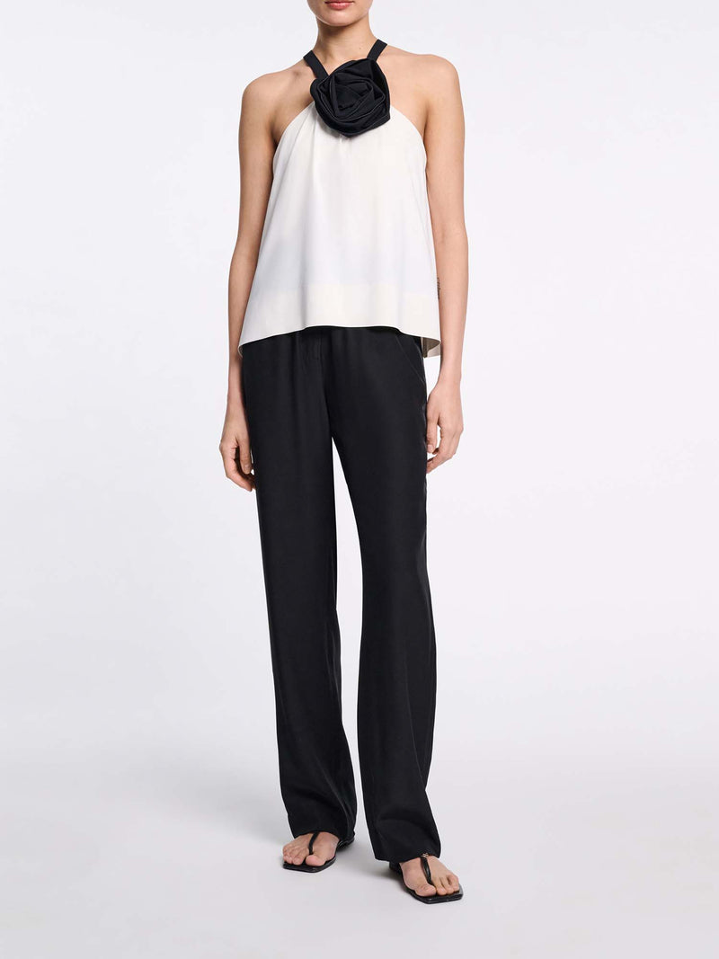 Dorothee Schumacher Sense of Shine Satin Drawstring Pants