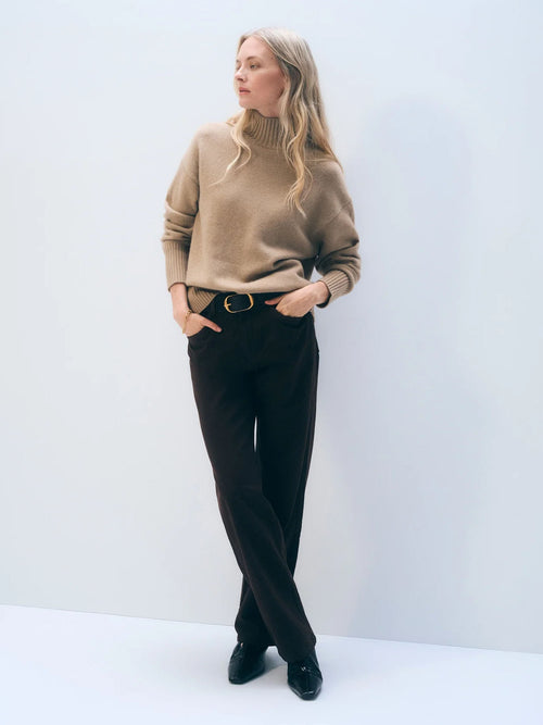 White + Warren Cashmere Oversized Standneck