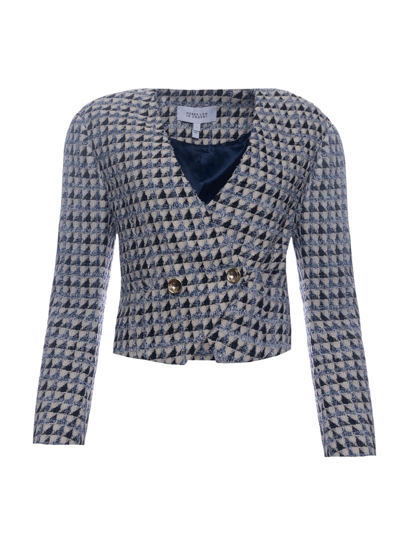 Derek Lam Marcel Fringe Tweed Jacket