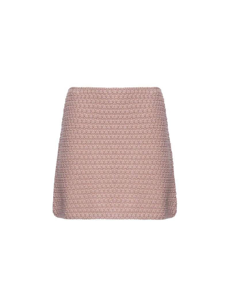 N&deg;21 Waffle Knit Mini Skirt