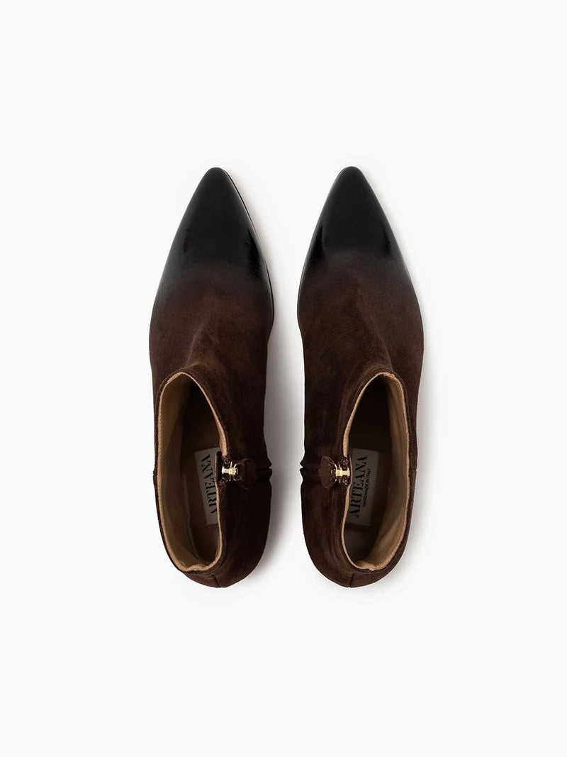 Arteana Brera 30 Suede and Patent Bootie