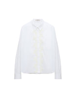 Dorothee Schumacher Poplin Power Blouse with Lace Detail
