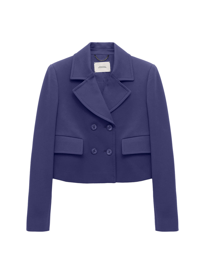 Dorothee Schumacher Emotional Essence Cropped Double Breasted Jacket