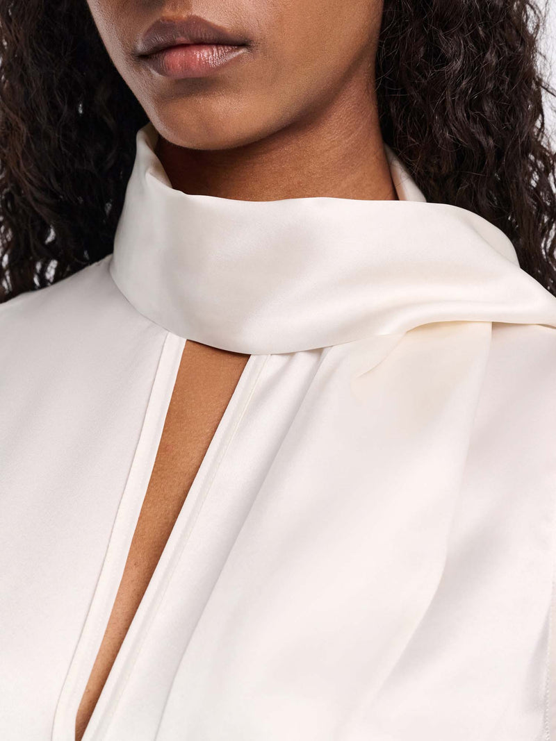 Dorothee Schumacher Sense of Shine Top with Scarf Detail